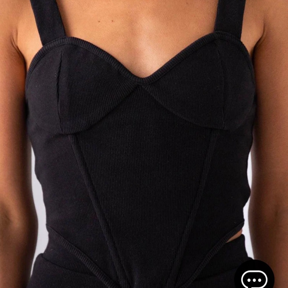 Two peppermayo corsets, sold separately but have white and black